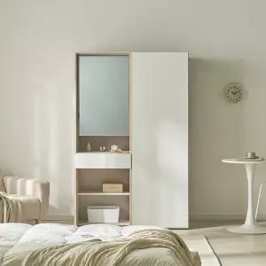 [우아미가구]루엘 LPM 1200 슬라이딩 화장대 세트