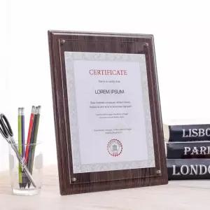 벽걸이액자 클래식 허가증 상장 액자 A4) 수료증 A4액자 졸업장액자 수료증액자 허가증액자