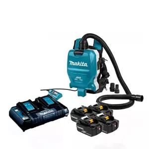 마끼다 DVC265PT4 18Vx2 5.0Ah x4팩 충전배낭형청소기 집진기 2L 헤파필터 11Kpa