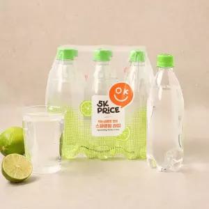 5K프라이스 먹는 샘물로 만든 스파클링 워터 라임 500ml*6입