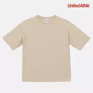 유나이티드 애슬 베이직 무지 오버핏 반팔 티셔츠 545 샌드베이지