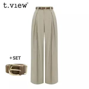 [티뷰] 겹핀턱와이드밴딩슬랙스_V5C-CPT004