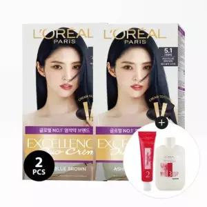 로레알파리 구성 엑셀랑스 듀오 크림 애쉬컬러 2개 세트 증정엑셀랑스 헤어키트