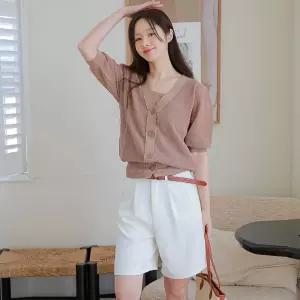 [르포엠]오브 스카시 니트탑+가디건 앙상블 4종세트