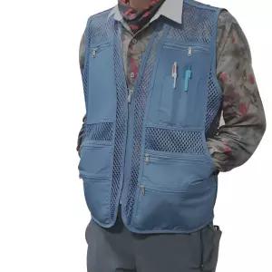 국산 여름 왕망사 조끼 작업 낚시조끼/현장/작업용/공사장/신호수/작업복/망사/야간/배달