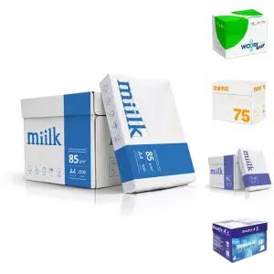 한국)복사용지-밀크(A4 85g 500매X5권)/복사용지/용지/회사/사무실/가정/복사지/인쇄/프린트/팩스/사무용