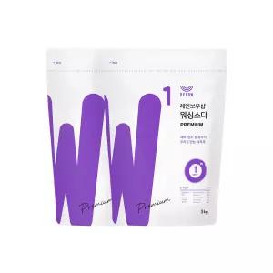 레인보우샵 워싱소다 프리미엄 3kg 2개입 총 6kg 대용량