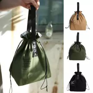 모던 캔버스 복조리백 미니 보냉 가방 직장인 도시락 이유식 피크닉 보온 보냉백 쿨링백 런치백