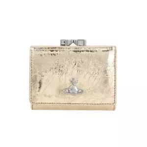 여성 메탈릭 크링클 스몰 프레임 반지갑(5115002MW L00A7 R401)