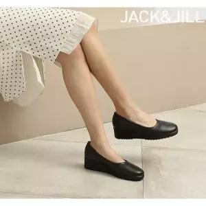 [잭앤질]잭앤질 소가죽 라운드 웨지힐 슈즈(JA4Z103)