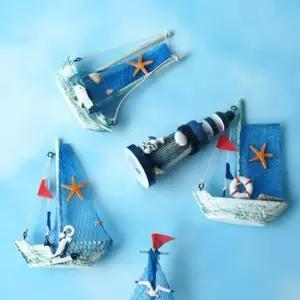 여름바다로 떠나요 스카이블루 돛단배 랜덤디자인) 데코소품 장식미니어처 테이블소품