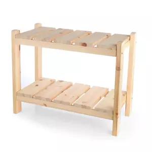 조립형 원목 화분 선반 받침대 베란다 선반대 다이 거실