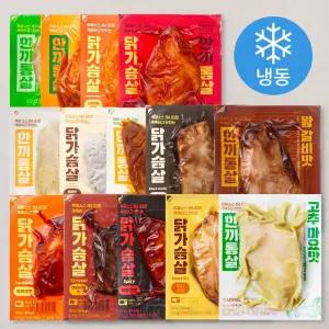 한끼통살 통살 소스 닭가슴살 14종 세트 (냉동)