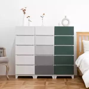 국내제작 튼튼한 홈클로젯 톤업 5단 서랍장 플라스틱 수납장 틈새 서랍정리함