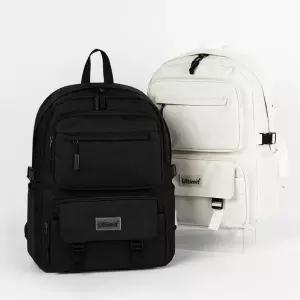 사각책가방 모던 패브릭백팩 주니어등가방 성인책가방