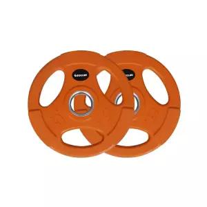 이고진 클럽용 칼라고무 바벨 원판 5kg 2개 51D 오렌지 역기 운동