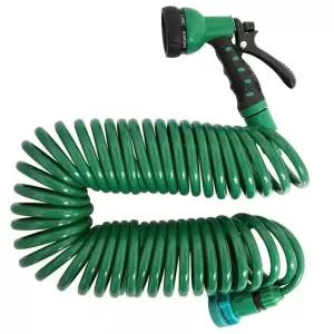 코일 물호스 분사기 세차 정원 화단 스프링 물호수 15M