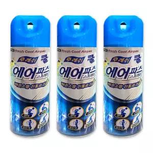 일명제약 후레쉬 쿨 에어파스 280ml x 3개 진통 소염 타박상 운동용품 축구 부상 뿌리는 스프레이 파스