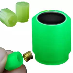 타이어 야광 밸브캡 x 10개 1세트 마개 에어 바람 뚜껑 커버 차량 자전거 트럭 방수 스템 육각 커버 공기압 마개 야간운전 자동차 튜닝