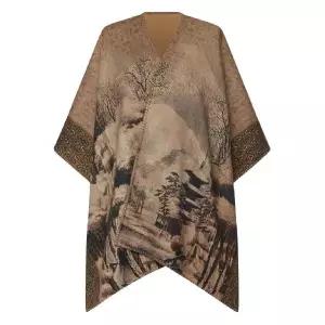 피에르 루이스 마스키아 랜드스케이프 프린트 판초 코트 PANCAKESGAPH006 TP443166