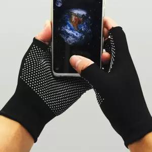 [하프클럽/]미끄럼방지 반장갑 02엠보반장갑-그레이 여름 운동