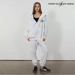 레터링 후드 집업 트레이닝 셋업 (NP3OW008L0)