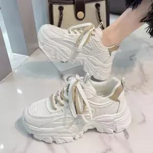 여성 3컬러 캐주얼 통굽 키높이 어글리 슈즈 운동화 키높이운동화 굽높은운동화