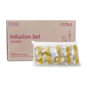 큐라 수액세트 Y타입 20봉/1박스 멸균제품 수액줄 링거줄 연결관