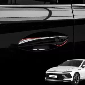 쏘나타 디엣지 튜닝 도어 외캐치 몰딩 카본 자동차 손잡이 기스방지커버 스크래치방지커버