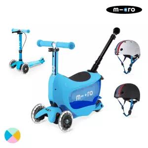 마이크로킥보드 미니 투고 디럭스 플러스 LED + 코리아 에디션 헬멧 세트