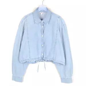 구제 게스 숏 청남방 여성XS 데님 셔츠 2226