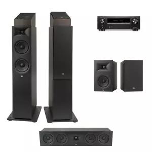 [데논] AVR-X1800H + JBL 260F 5.0.2채널(250B,240H) 애트모스 홈시어터