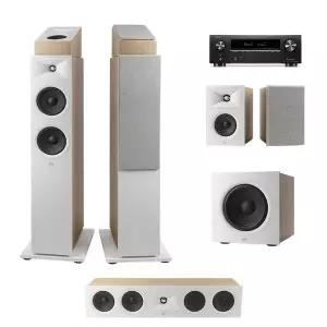 [데논] AVR-X1800H + JBL 260F 5.1.2채널(240B,200P) 애트모스 홈시어터