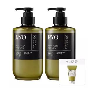 려 루트젠 남성 탈모증상전문케어 샴푸 515ml, 2개+증정(트리트먼트 100ml, 1개)