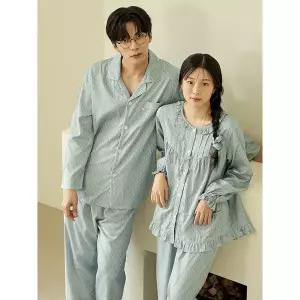 [하프클럽/]보리 긴팔 모달면 커플 빅사이즈 잠옷 세트 (택1)