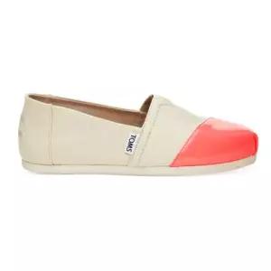 [TOMS] 내추럴 캔버스 코랄 페이턴트 클래식 (여성용)- TMS171WAP08