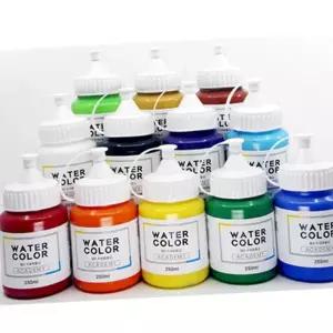 화방 물감 전문가용 미술용 낱색 수채 물감 250ml 세트 대용량 어린이 그리기 학생용 유치원 수업 초등