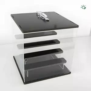 피규어 수납장 4단 LED 아크릴 투명 진열대 건담 쇼케이스