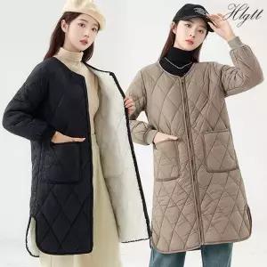 [헬리꽁땡] 인칸토 누빔 안감 기모 롱 패딩(색상선택)