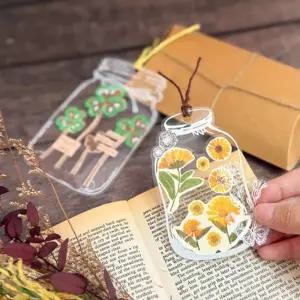 [문구티쳐] 토단 플라워 페이퍼 책갈피 만들기 1인세트 DIY 선물용 압화책갈피 빈티지종이 플라워페이퍼 단체만들기활동