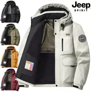 지프 JEEP SPIRIT 그래핀 기모안감 집업 점퍼 캠핑점퍼 방수 아웃도어 온도기능 패딩 방한 자켓 아웃도어 여성 남성 커플 남자 여자 JP99668