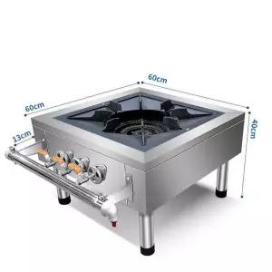 식당 주방 간택기 3단 고화력 영업용 낮은 화구 단일 버너