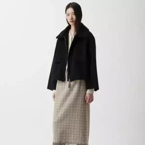 [롯데백화점]쥬크 핸드메이드 퍼카라 집업 숏코트Z254MSG506