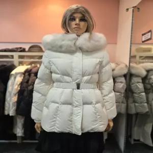 [에고이스트] 웨이스트  벨티드 폭스퍼 구스 숏점퍼  ER4TD-503