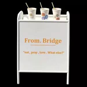 철제 카페 입간판 배너 스탠드 입구 간판 매장 안내판