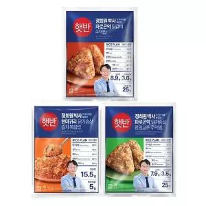 CJ 햇반 주먹밥 혼합1(파로곤약청양고추1,파로곤약닭갈비,현미귀리닭가슴살1)