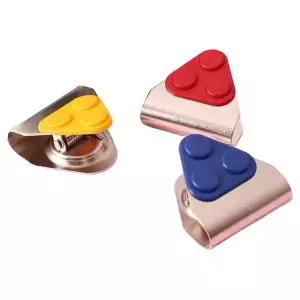 식단표 계획표 냉장고 자석집게 3개입/칠판/자석/강력/홀더/메모/놀이/붙이는/교구/화이트보드/마그네틱