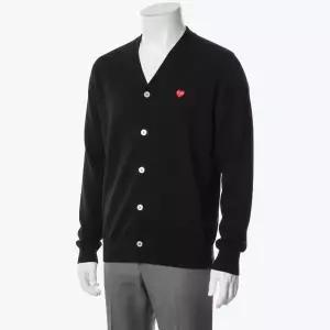 꼼데가르송 레드 와펜 울 가디건 니트웨어 P1N080 AZ N080 051 1