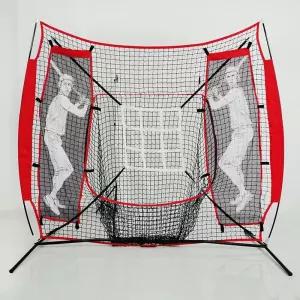 야구 그물망 타격 배팅연습장 소프트볼 타격망 훈련 베이스 레드 배팅 네트 티볼 연습장