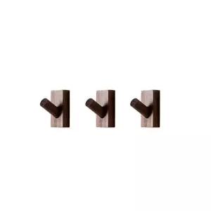 접착식 나무 후크 옷걸이 욕실 벽고리 인테리어 다용도